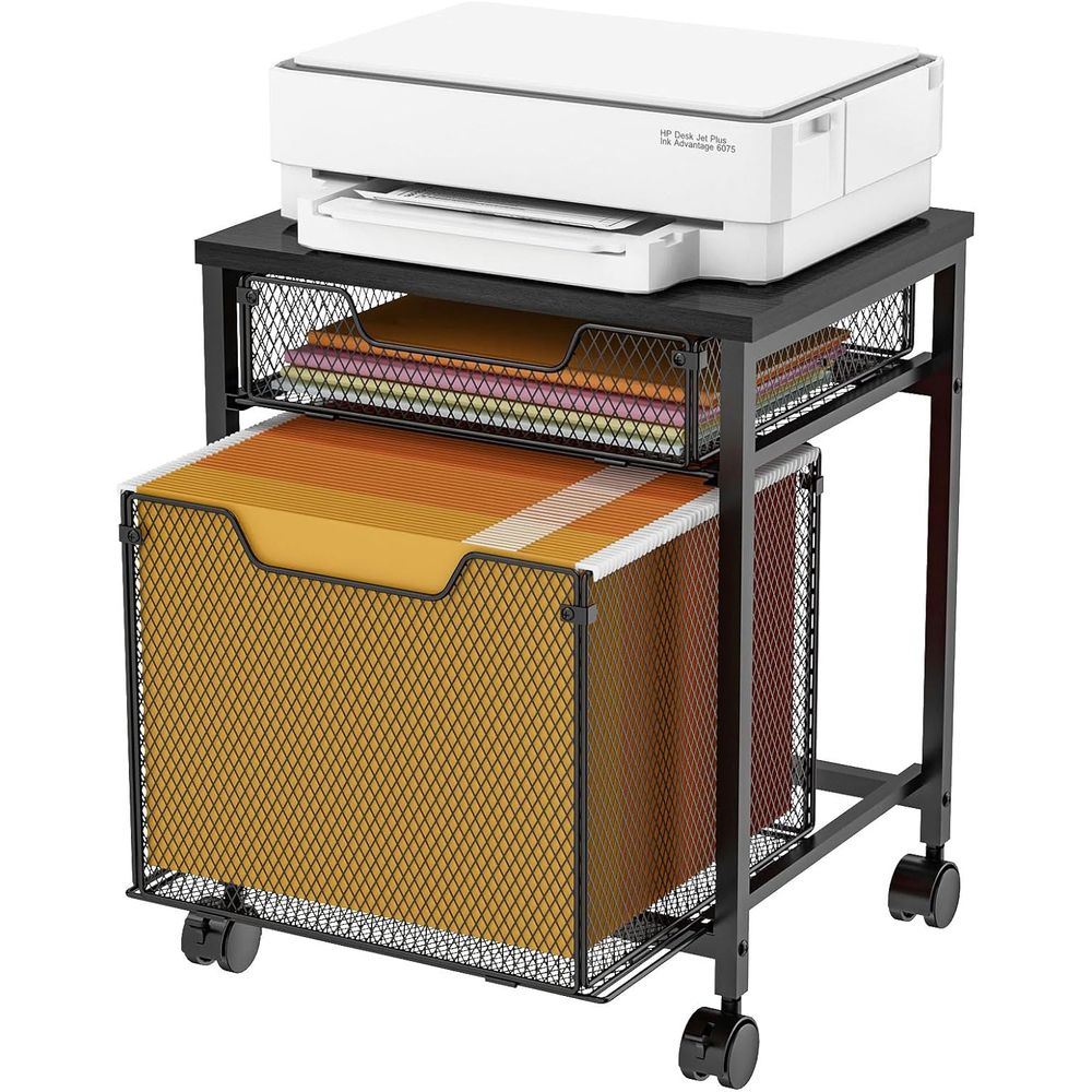 Rolling File Cart - Carrito Rodante, Soporte para Impresora con