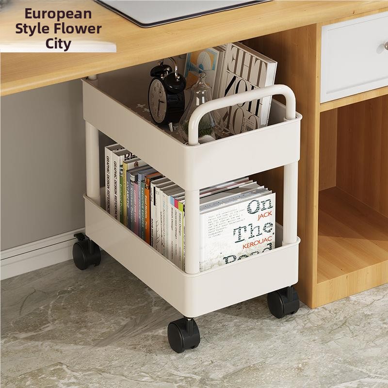 Rolling File Cart - Estantería Móvil para Libros Debajo del