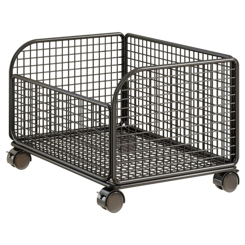 Rolling File Cart - AT43-Organizador de archivos móvil de malla