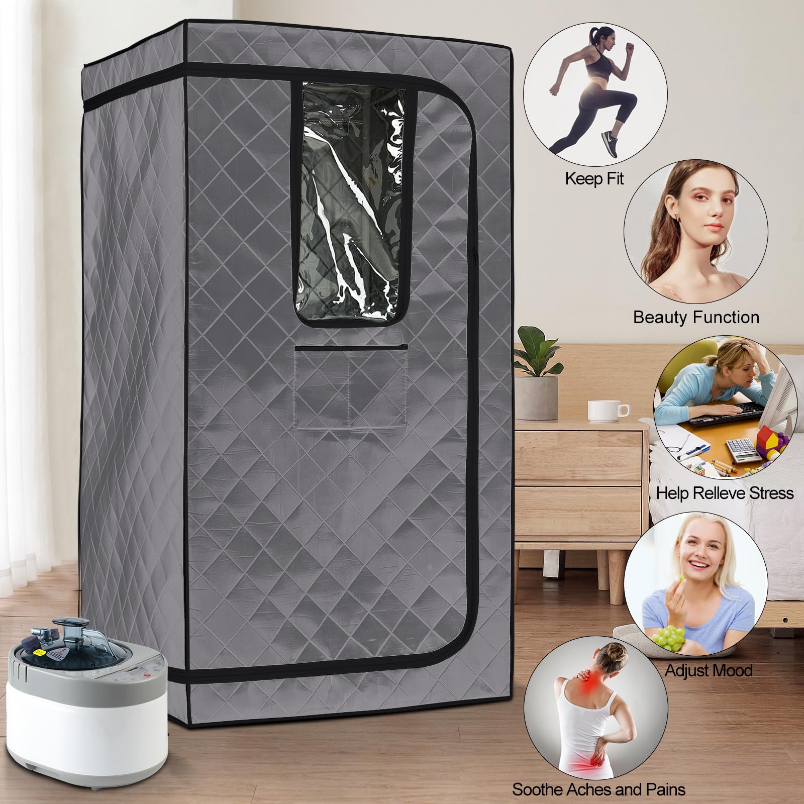 Home Office Tienda - Sauna seca portátil del vapor de