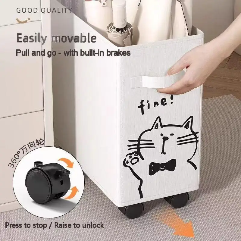 Rolling File Cart - Carrito de Almacenamiento Plegable con Ruedas,