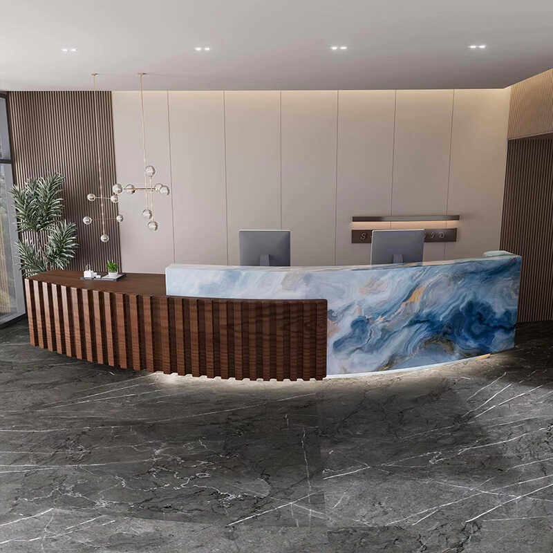 Home Office Tienda - Escritorio De recepción De lujo para