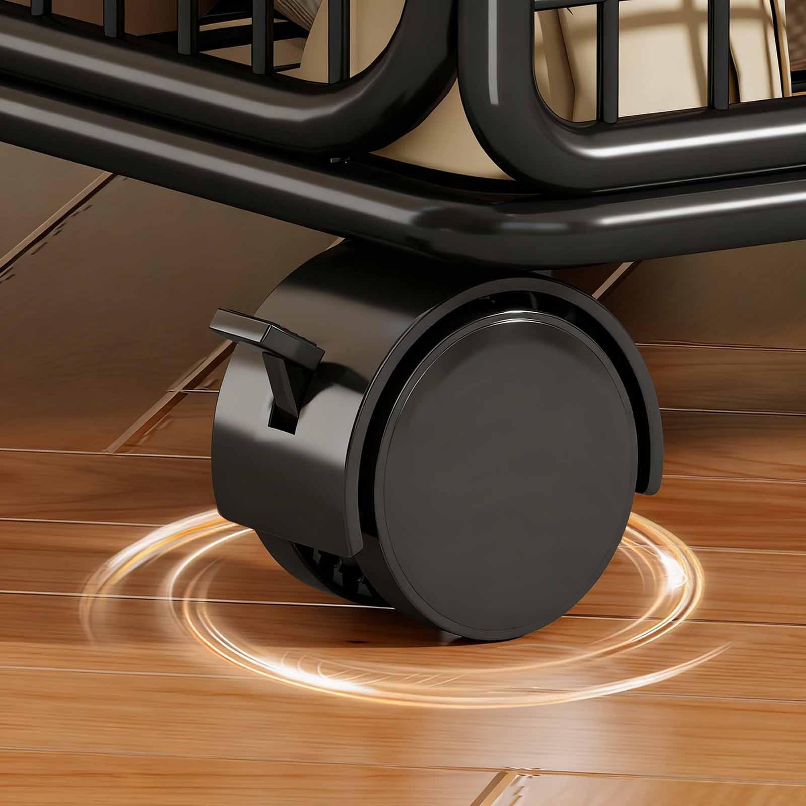 Rolling File Cart - Carrito de Archivo con Ruedas, Almacenamiento