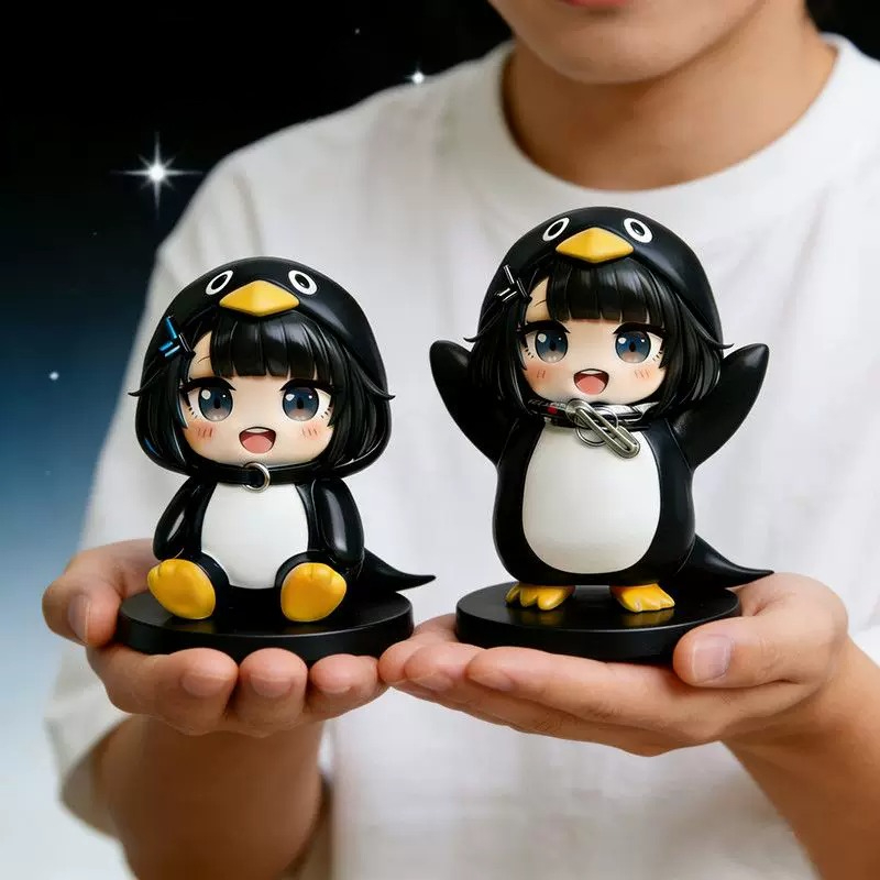 Home Office Romance Manga - Figura de PVC Guguga Little Penguin,