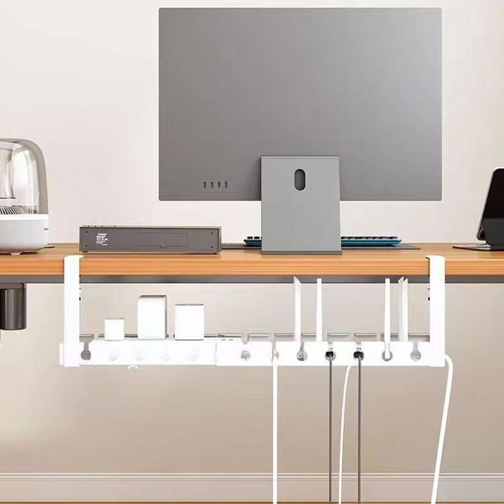 Power Strip Desk - Estante de almacenamiento debajo de la