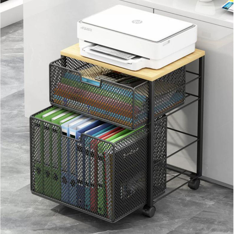 Rolling File Cart - Organizador de soporte para impresora de