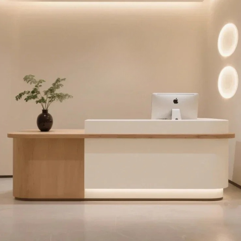 Home Office Tienda - Mostradores de Recepción de Lujo para