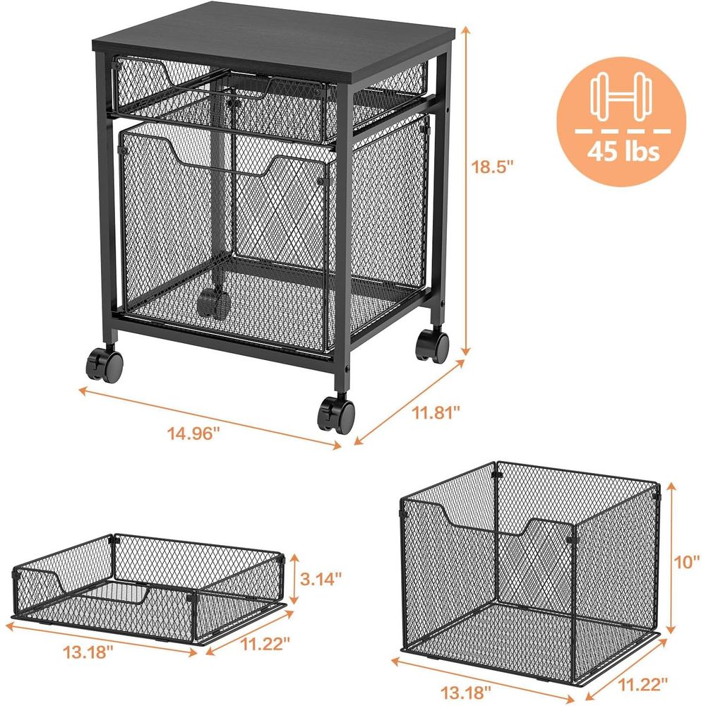 Carrito Rodante, Soporte para  - Rolling File Cart reseña y precio
