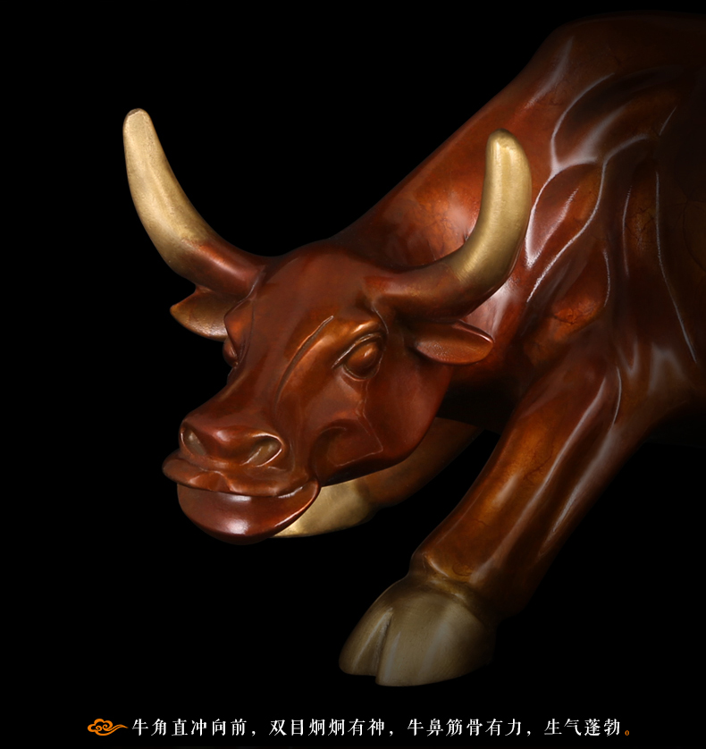 Escultura de bronce Toro de la - Home Office Marketing reseña y precio