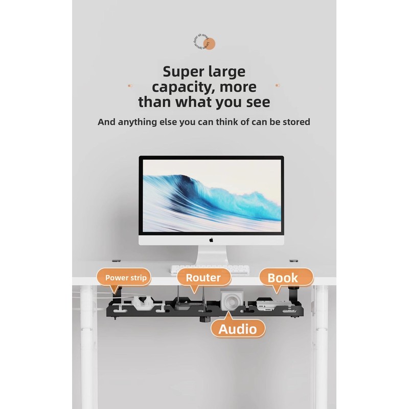 Organizador Adhesivo de Cables - Power Strip Desk reseña y precio