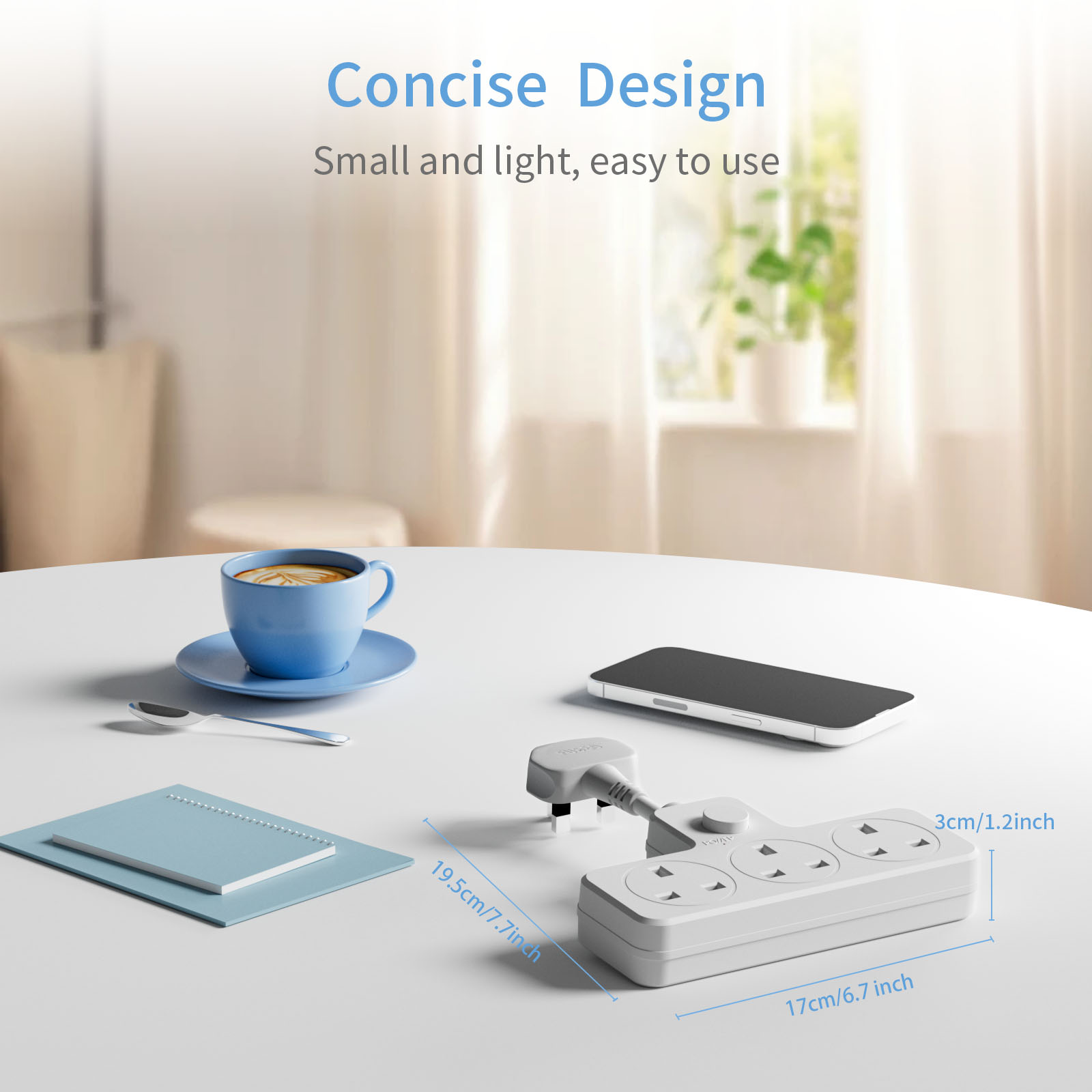 Enchufe de alimentación del Re - Power Strip Desk reseña y precio