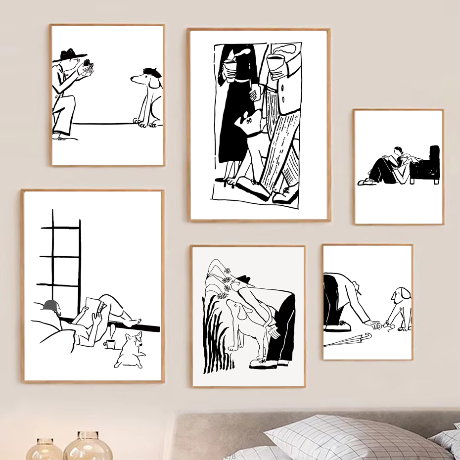 Póster de arte minimalista esc - Home Office Romance Manga reseña y precio