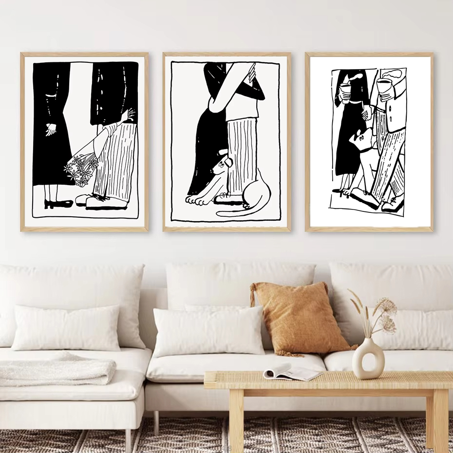 Póster de arte minimalista esc - Home Office Romance Manga reseña y precio