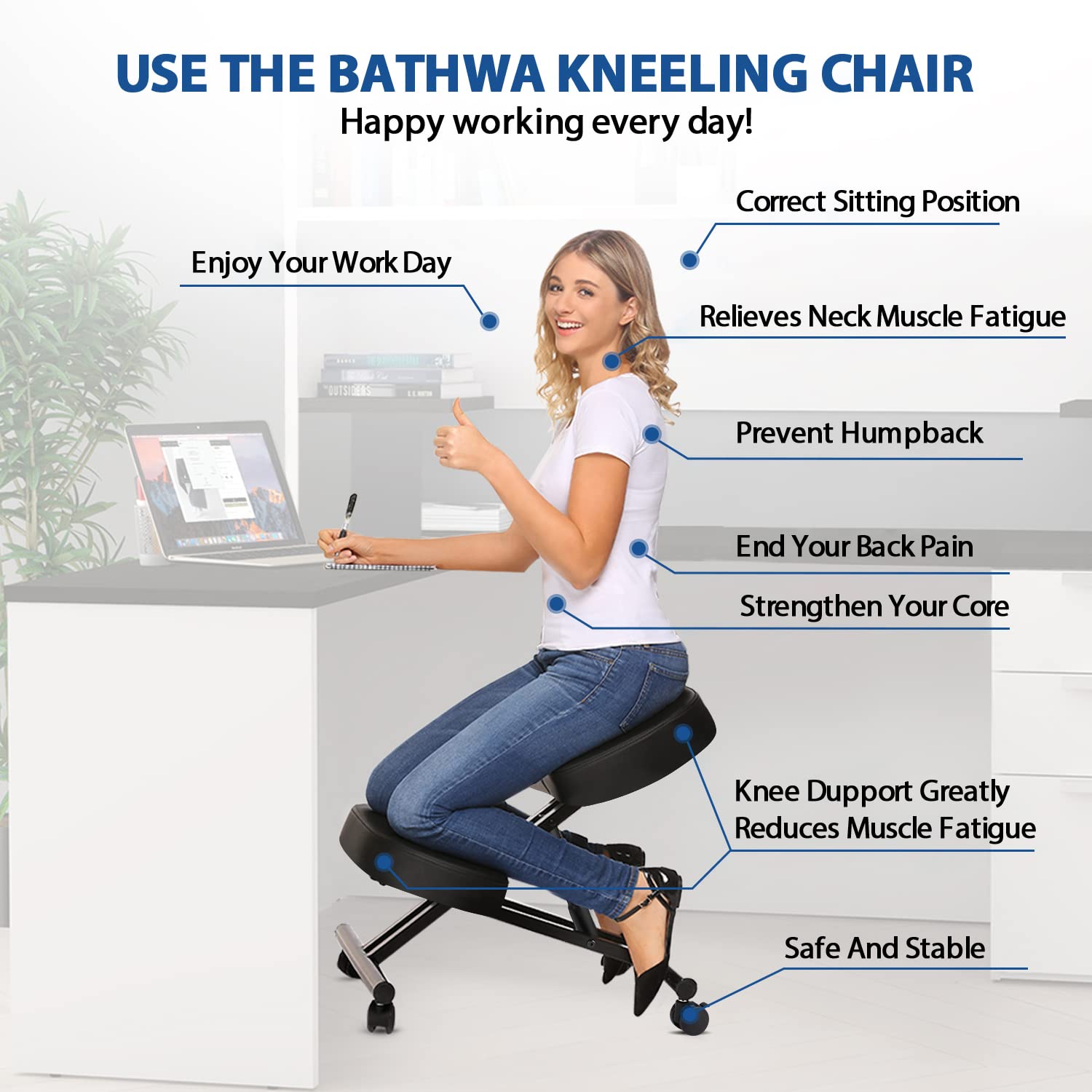 Silla Ergonómica para Arrodill - Ergonomic Office Chair reseña y precio