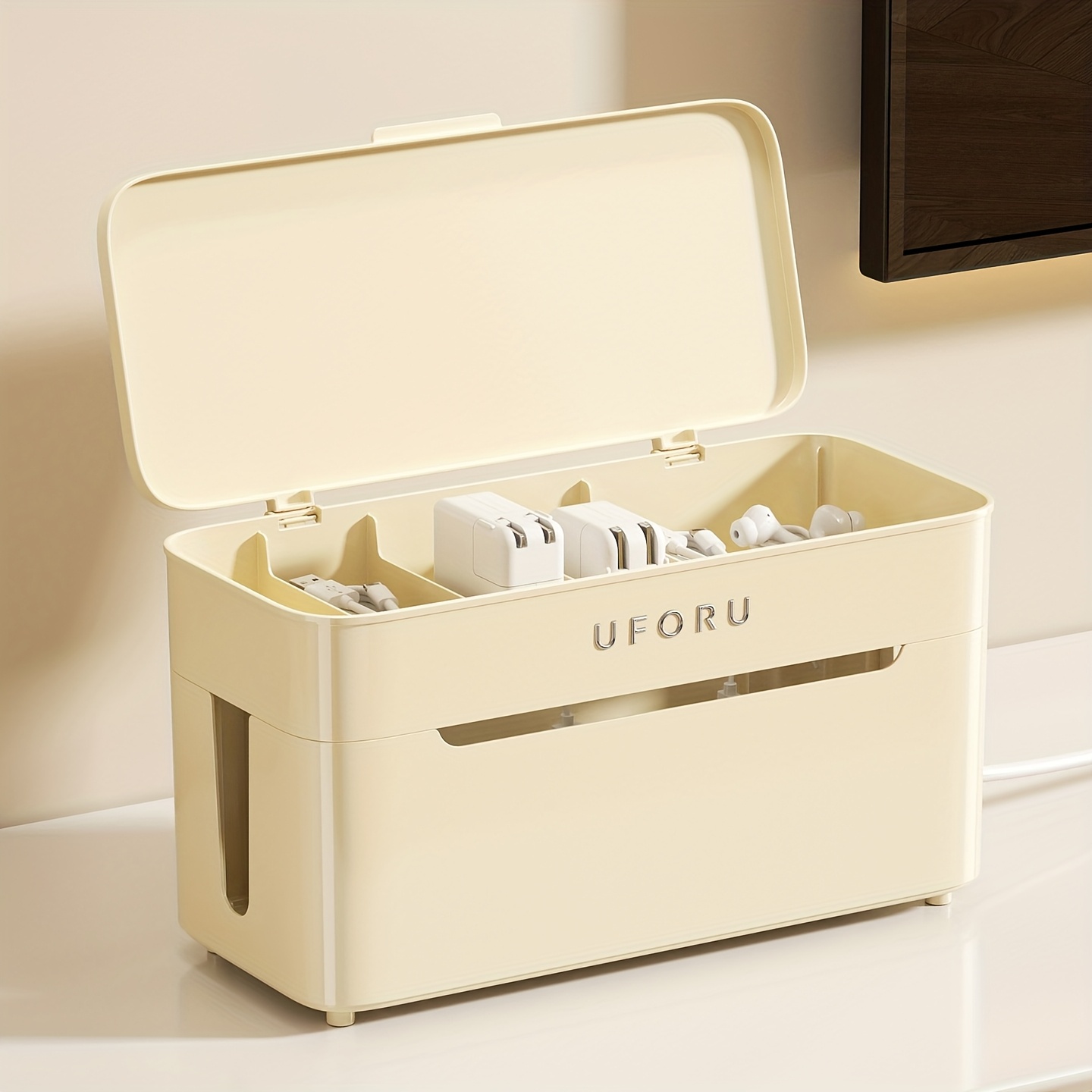 Caja organizadora de regleta d - Power Strip Desk reseña y precio