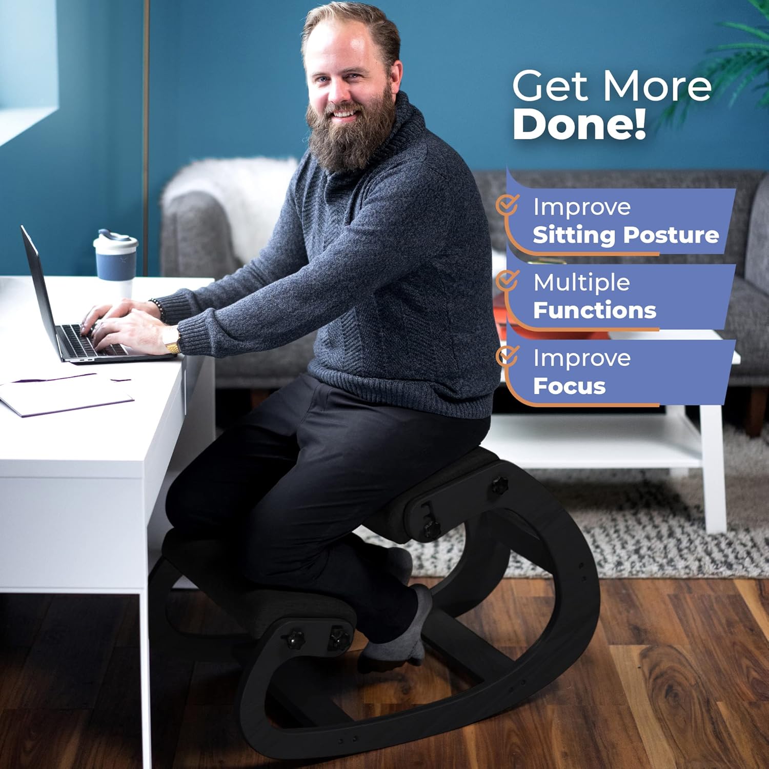 Silla ergonómica de madera par - Ergonomic Office Chair reseña y precio