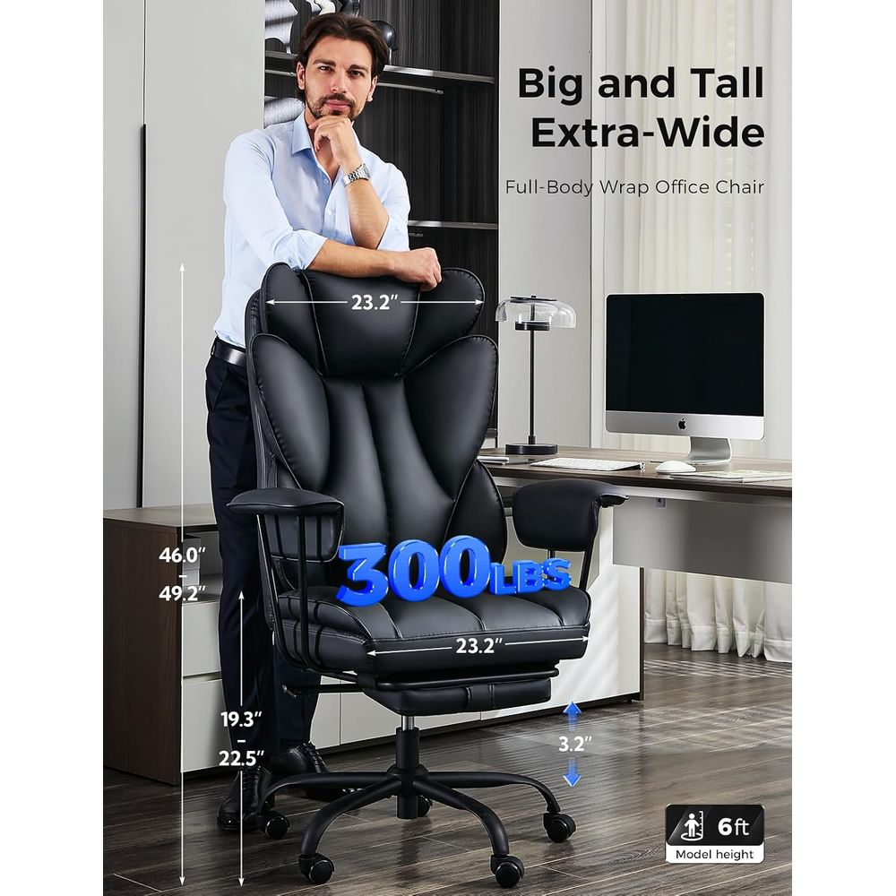 Silla de Oficina Grande y Alta - Ergonomic Office Chair reseña y precio