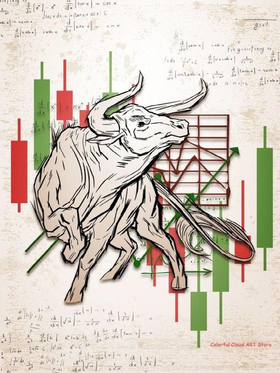Wall Street Bull Bear Market l - Home Office Marketing reseña y precio