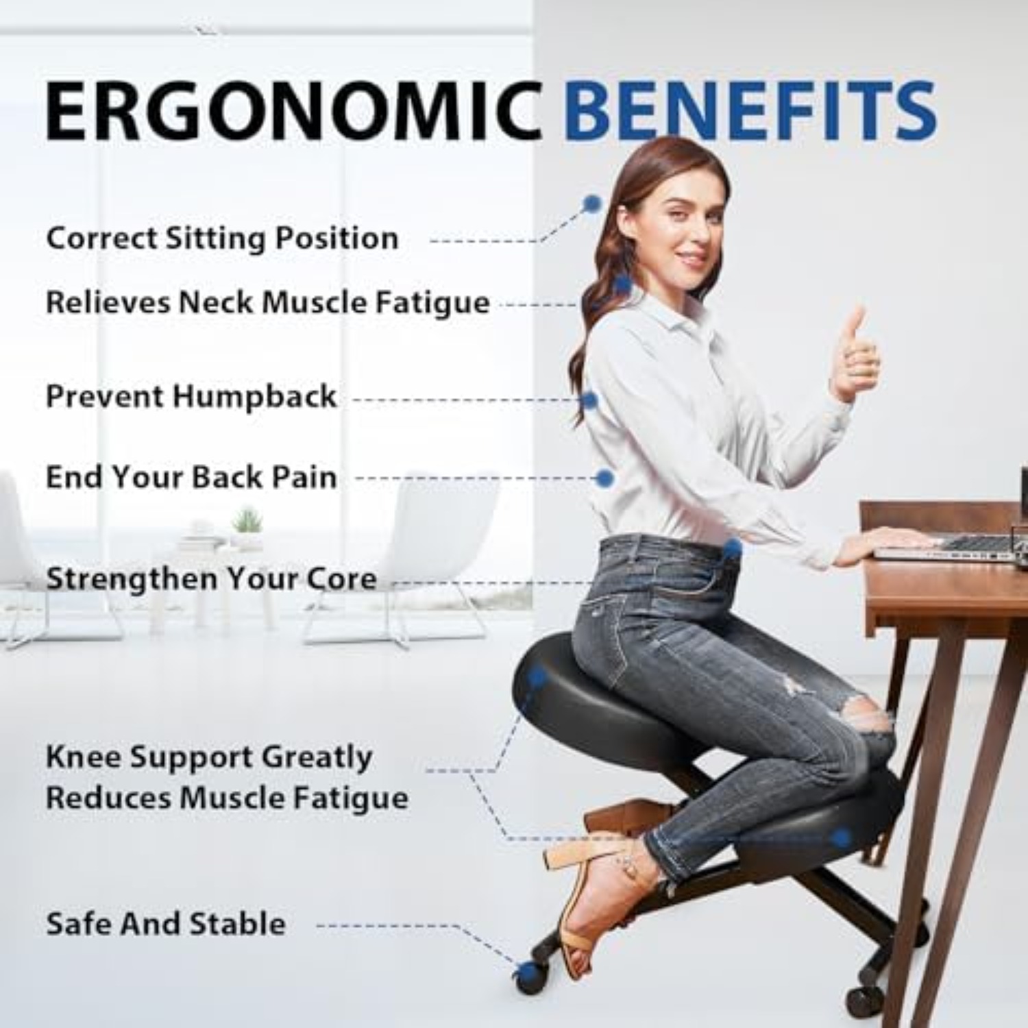 Silla Ergonómica para Arrodill - Ergonomic Office Chair reseña y precio