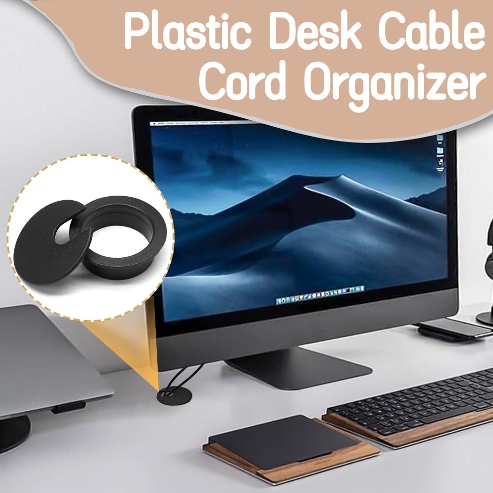 Cubierta de orificio de alambr - Home Office Desk Ideas reseña y precio