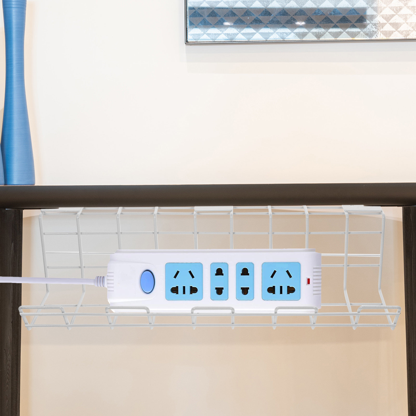 Organizador de cables debajo d - Power Strip Desk reseña y precio