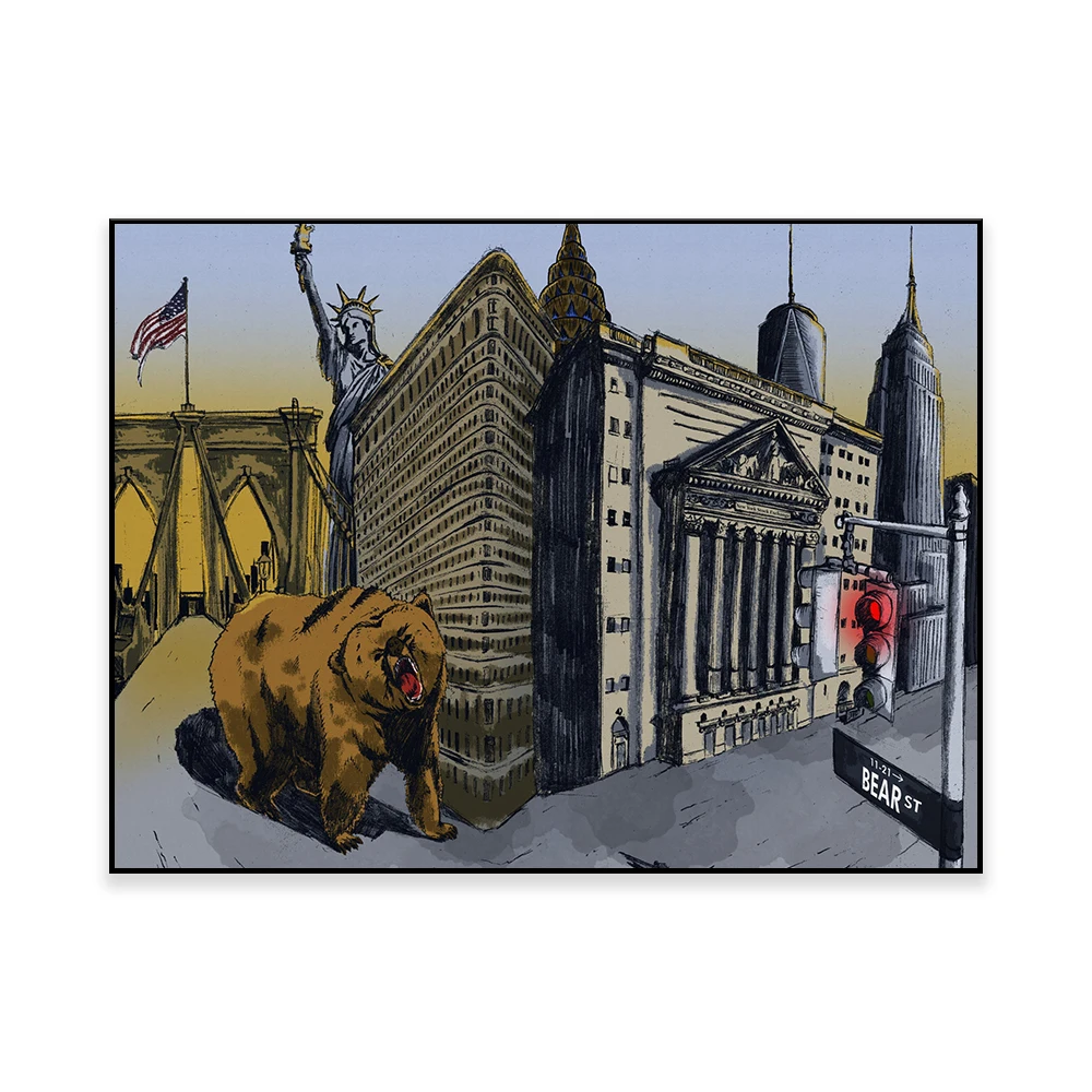 Obra de arte del oso |   Nueva - Home Office Marketing reseña y precio