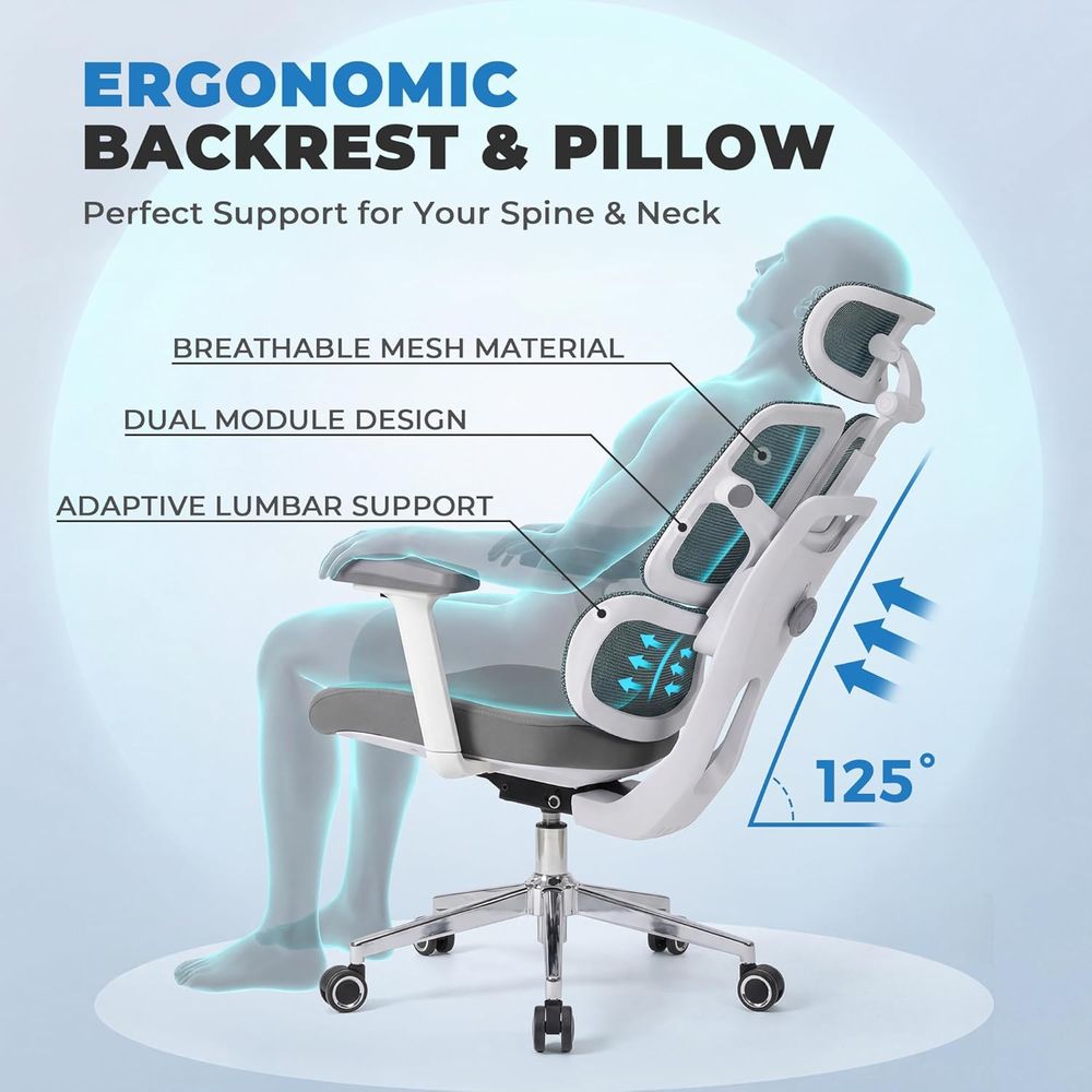Silla de Oficina Ergonómica de - Ergonomic Office Chair reseña y precio