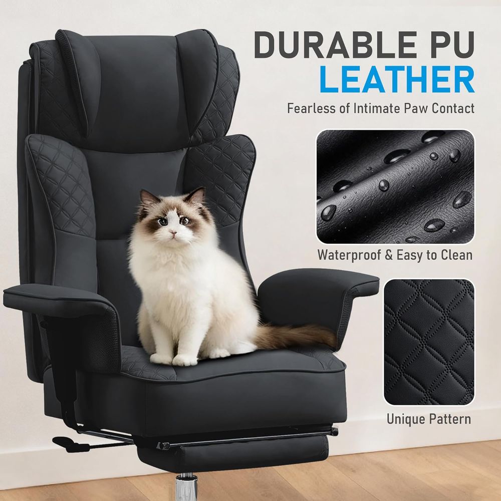 Silla de oficina grande y alta - Ergonomic Office Chair reseña y precio