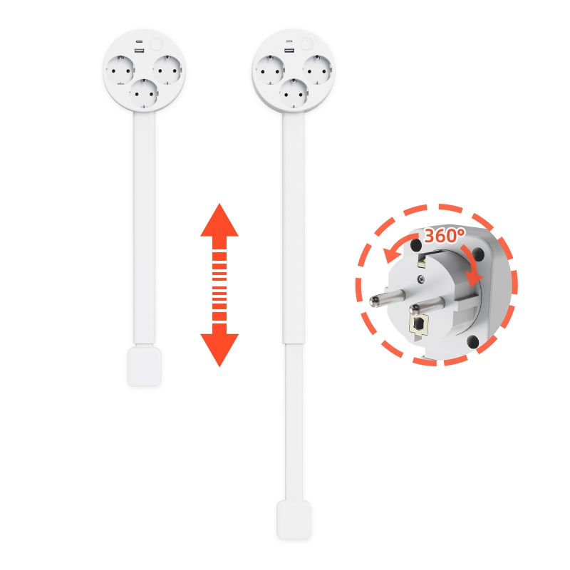 Extensor de Enchufe Eléctrico  - Power Strip Desk reseña y precio