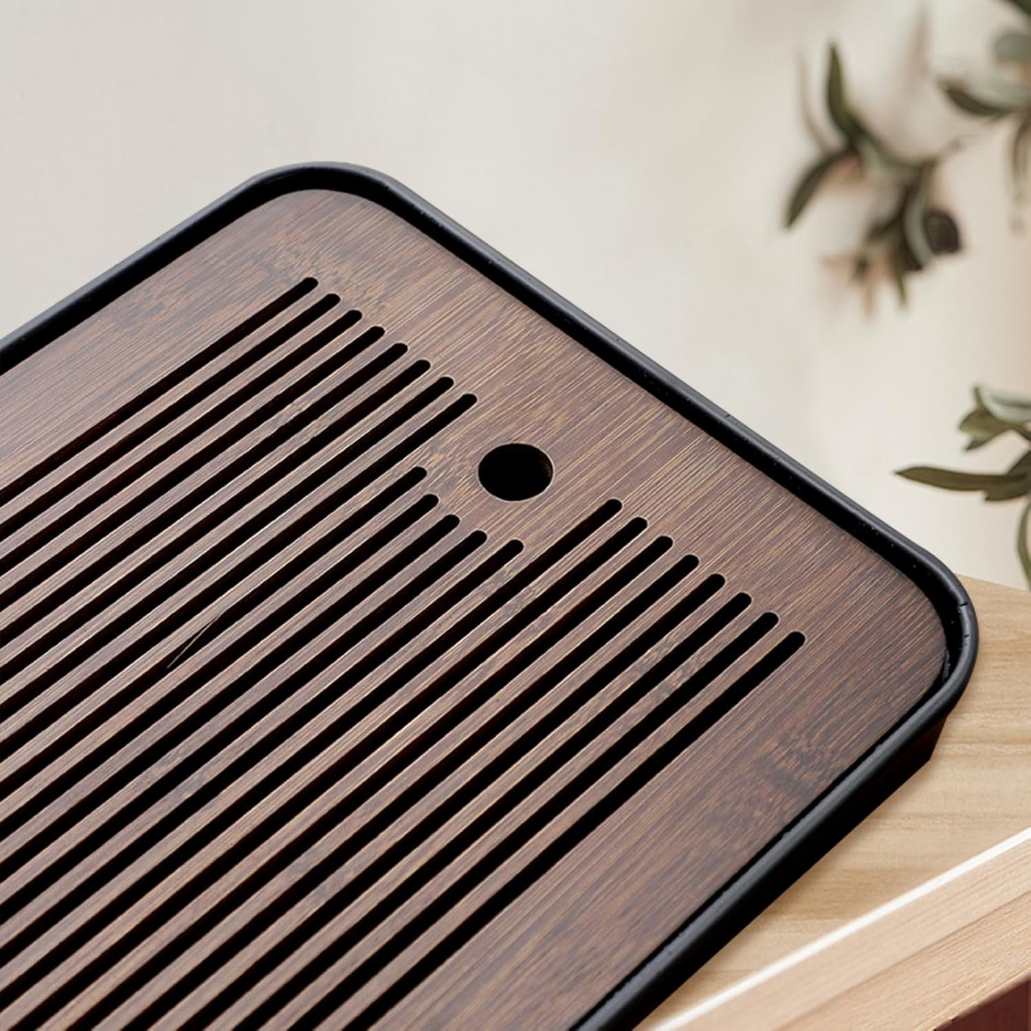 Bandeja de Té de Bambú Natural - Home Office Desk Ideas reseña y precio
