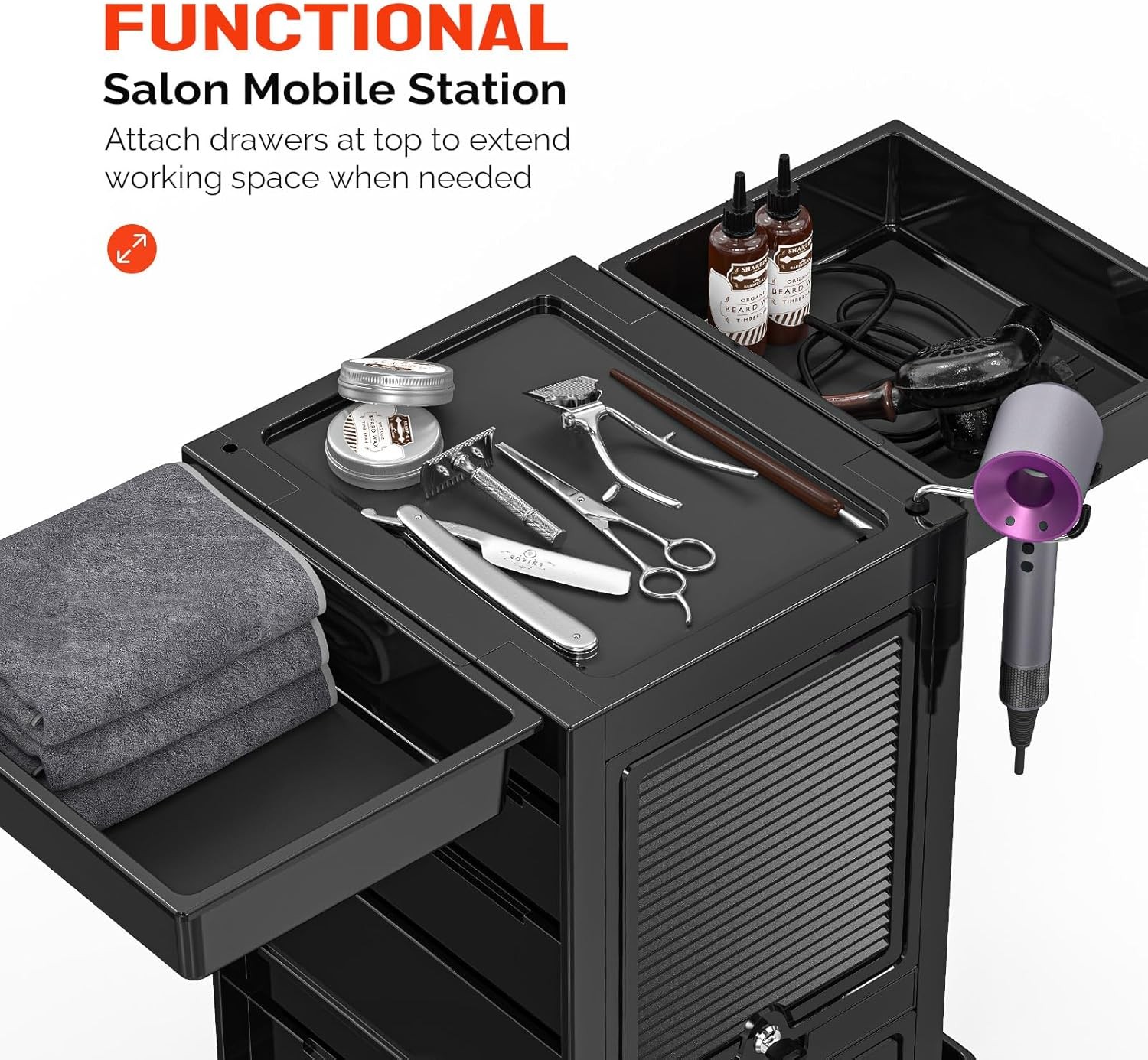 Carrito rodante Beauty Trolley - Rolling File Cart reseña y precio